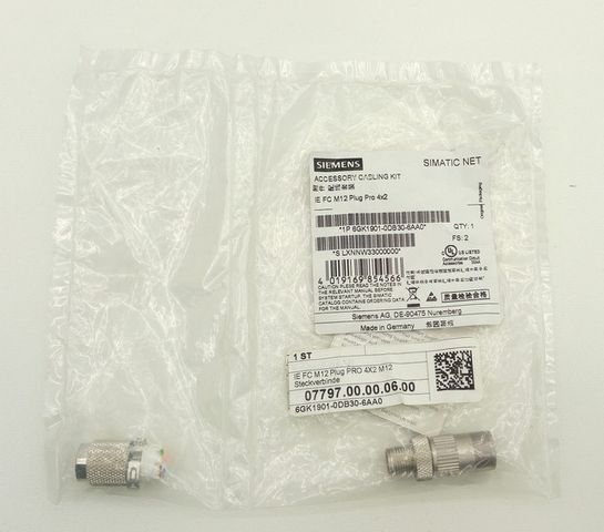 Siemens 6GK1901-0DB30-6AA0 Ethernet M12 connector