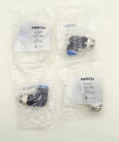 4x Festo 186126 QSL-G1/2-16 L-Verschraubung mit Außengewinde