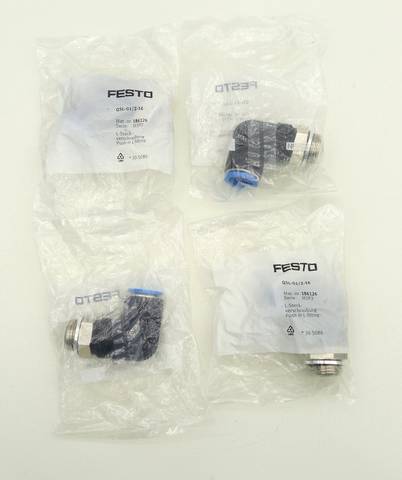 4x Festo 186126 QSL-G1/2-16 وصلة L مع خيوط خارجية