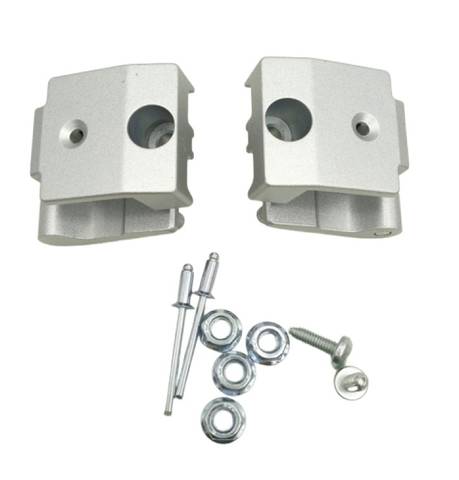2x Garant heavy-duty door hinges made of nickel-plated stainless steel