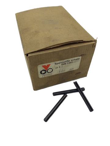 250x VFS 09E6 Long-lasting clamping sleeves spring bolts 5x50 mm