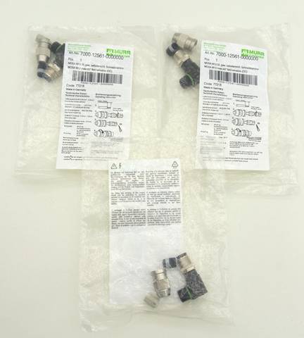 3x Murrelektronik 7000-12561-0000000 قابس بترميز A