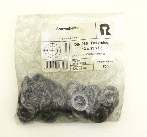 100x Reyher 00988.004.1319.150 Thin Flat Support Ring