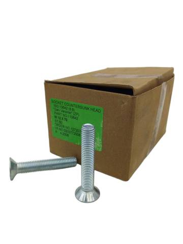 50x 10642 M 12x70 zinc-plated countersunk screw with hexagon socket