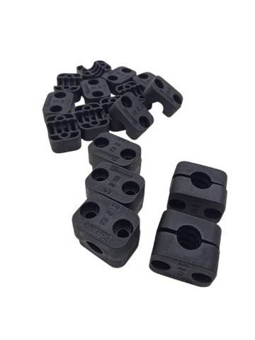 11x Stauff 216-PA جسم مشبك أنابيب بروفايلي من البولياميد DIN 3015