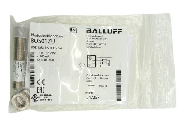 Balluff BOS01ZU BOS 12M-PA-RH12-S4 Inductive Sensors