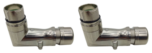 2x Zimmer Group RSTVSM23W12S-B موصل دائري بملامس كبس