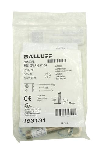 Balluff BOS00WL BOS 12M-XT-LS11-S4 Photoelectric Sensor