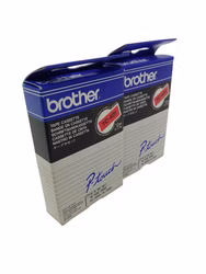 52244_4.jpg Brother TC401 Beschriftungskassette schwarz auf rot 2er Set