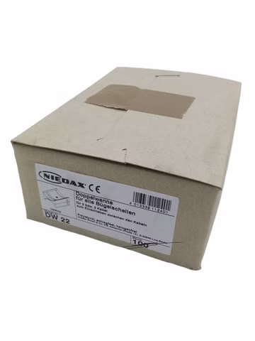 100x Niedax DW 22 Doppelwanne für alle U-Klemmen für Kabel
