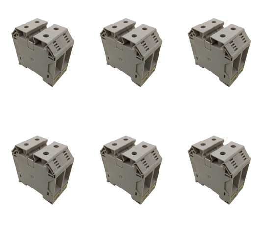 6x Weidmüller 1820840000 Wemid WDU 50N Feed-Through Terminal Block