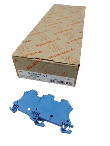 100 шт. Weidmüller 1020080000 Проходная клемма 600V
