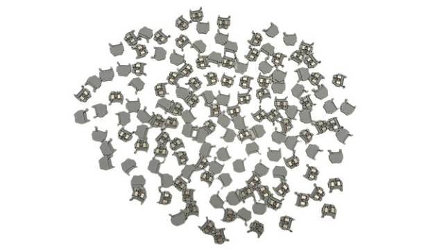 140x 2-Pos DIN Gray Micro Through-Wiring Terminal 1.5 mm²