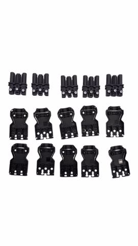 Dupplicate ID: 52652 15x 92.931.3053.1 schwarze 3-Pin-Minikabelstecker