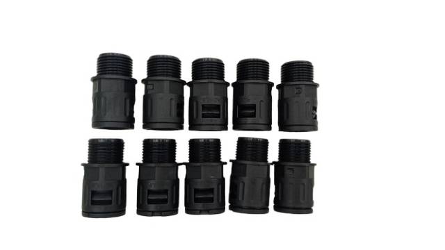 10x Polyamide Pipe Fittings Corrugated Pipe Cable Connectors