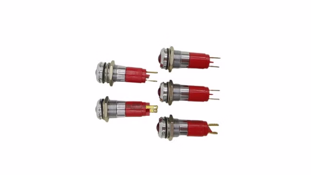5x Rote LED-Anzeige für die Schalttafelmontage 24VDC