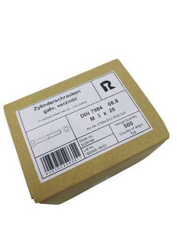500x Reyher 07984.810.0030.020 M3x20 Countersunk Head Screw