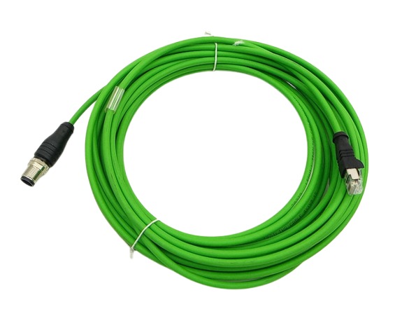 Кабель Leoni WASSY4 Ethernet с разъёмом M12, L-кодировкой и для кабель-цепи