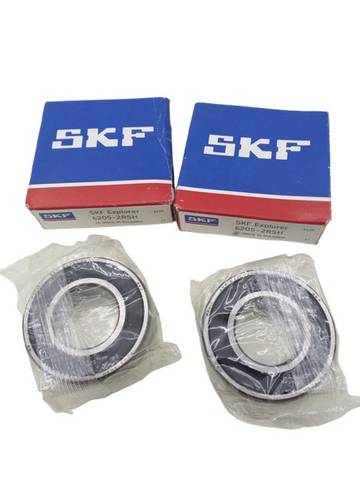 2x SKF 6205-2RSH Deep Groove Ball Bearings with Seals