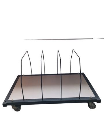 Portable Frame Carton Storage Shelf Trolley 100x60x58 cm