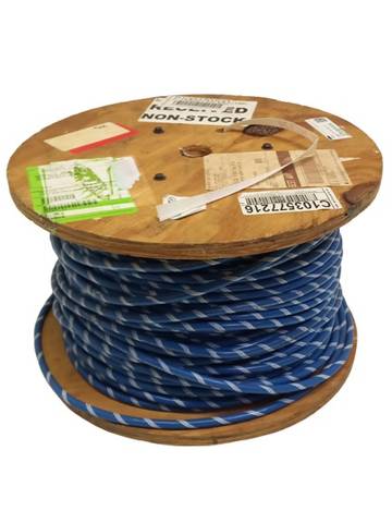 10m MTW4BLU/WHT500 Single-Core MTW Wire AWG4 Blue
