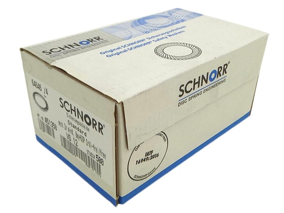 2x Пассивированная стопорная шайба Schnorr 451350, упаковка 500 шт.