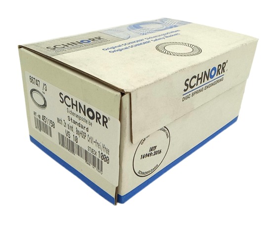 1000x Schnorr 451150 Zinc Plated Passivated Lock Washer