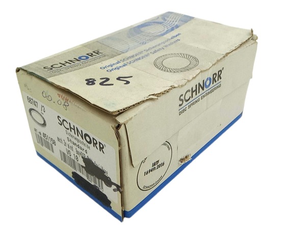 825x Schnorr 451150 — оцинкованная пассивированная стопорная шайба