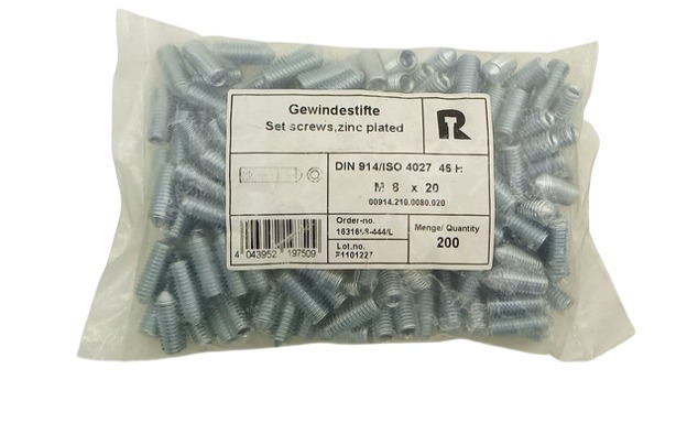 590x Reyher 00914.210.0080.020 Винт с внутренним шестигранником M8x20