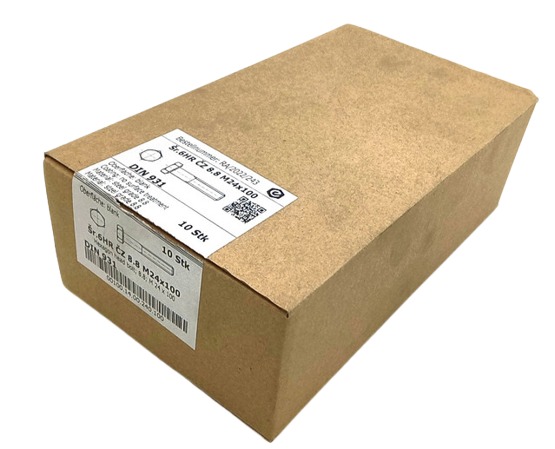 10 шт. M24x100, болты с шестигранной головкой M24, шестигранные