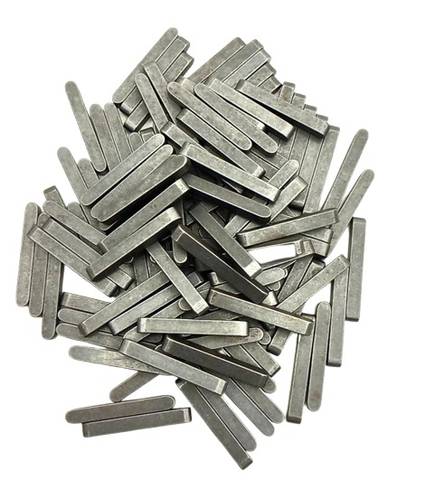 110x 6x6x45mm Parallel machine key Woodruff key