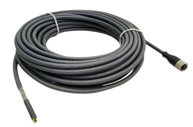 15m 2076544 مقبس M12 ذو 8 أقطاب من PUR مع طرف مفتوح