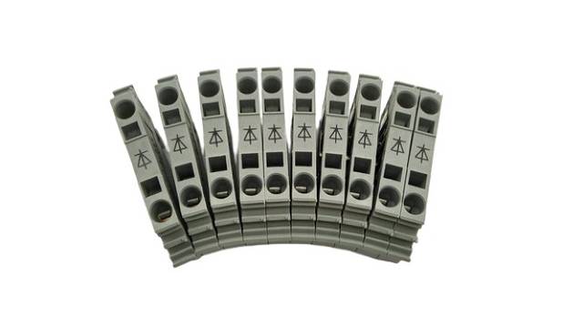 10x Wago 281-603/281-401 Wire Diode Terminals