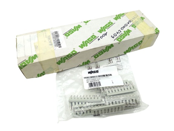 100x Wago 2004-410 10-way light gray insulated comb jumper