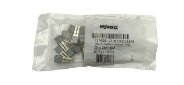 25x Wago 284-402 Grey Polyamide Insulated Jumper