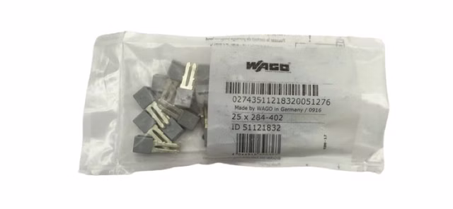 25x Wago 284-402 Grau Polyamid isolierter Jumper