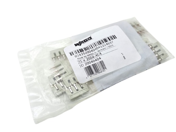25x Wago 2004-404 Polyamide Insulated 4-Way Jumper 800V/32A