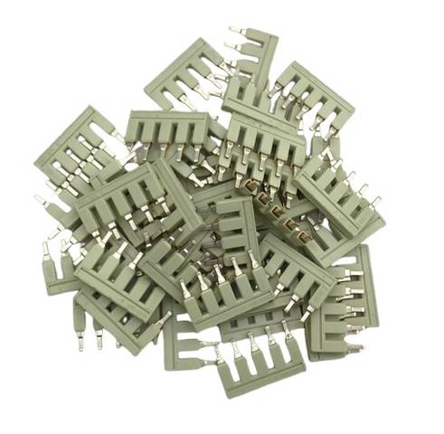 44x Wago 2004-405 5 Way Light Gray Insulated Comb Jumper