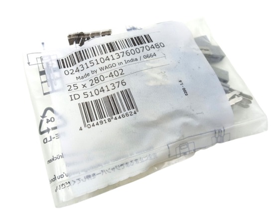 25x Wago 280-402 Grey Polyamide insulated jumper