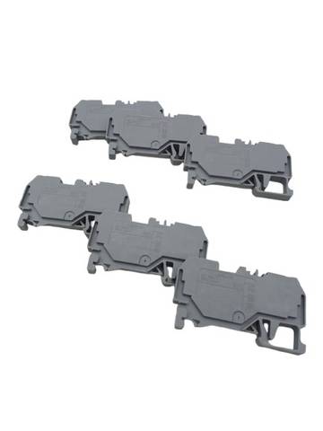 6x Wago 281 IEC 60947-7-1 طرفية مدمجة 800V 4mm رمادية 32A