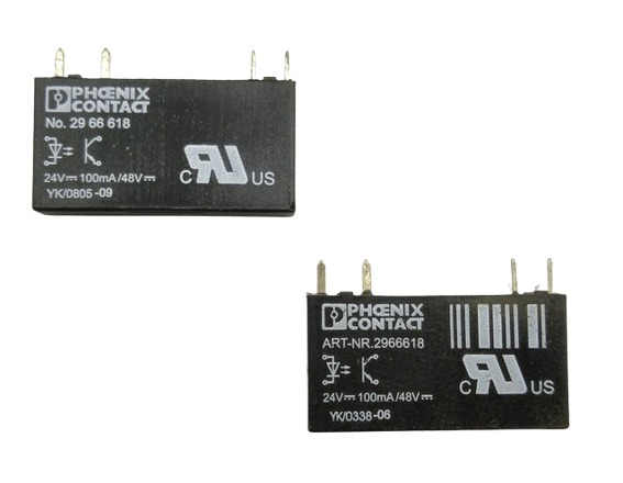 2x Phoenix Contact 2966618 Miniature Semiconductor Relay