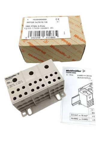 Weidmüller 1939490000 3-pole terminal block