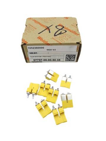 8x Weidmüller 1052360000 WQV 6/2 Cross Connector 2-pole