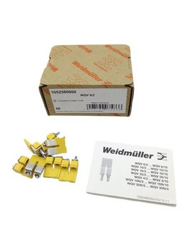 50x Weidmüller 1052360000 WQV 6/2 (2-pole) jumper