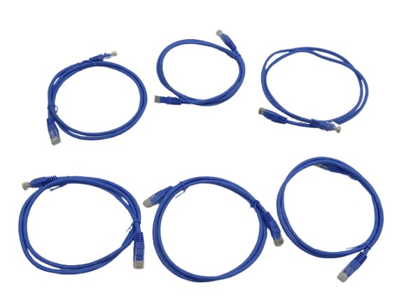 6x 1m 24AWGX4P UTP CAT5E كابل Ethernet