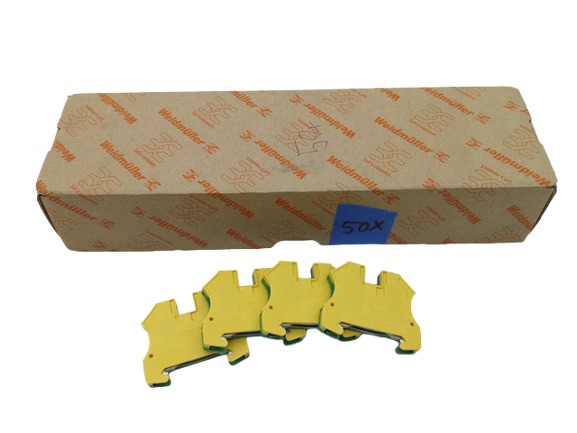 50x Weidmüller 1010200000 WPE 6 modular PE terminal blocks