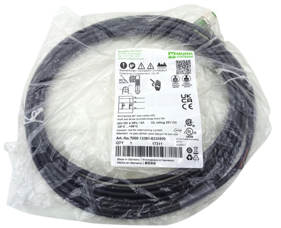 5m Murrelektronik 7000-12381-6330500 A cod. connection cable