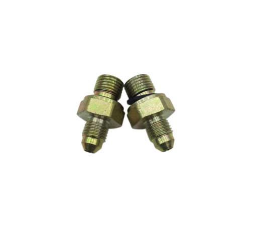 2X High-Quality Straight Hydraulic Hose Connection Adapter