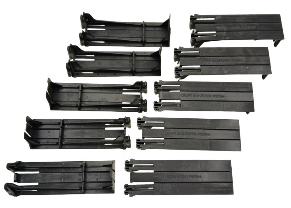 10X SSI Schäfer Peem Z0056102 Black Plastic Plate