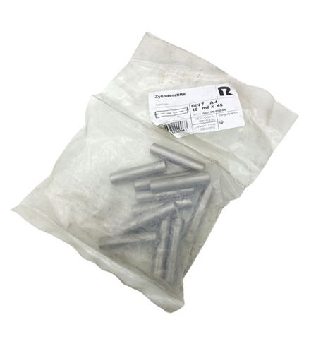 10x Reyher 00007.940.0100.045 دبابيس متوازية DIN 7 A4 M6x45